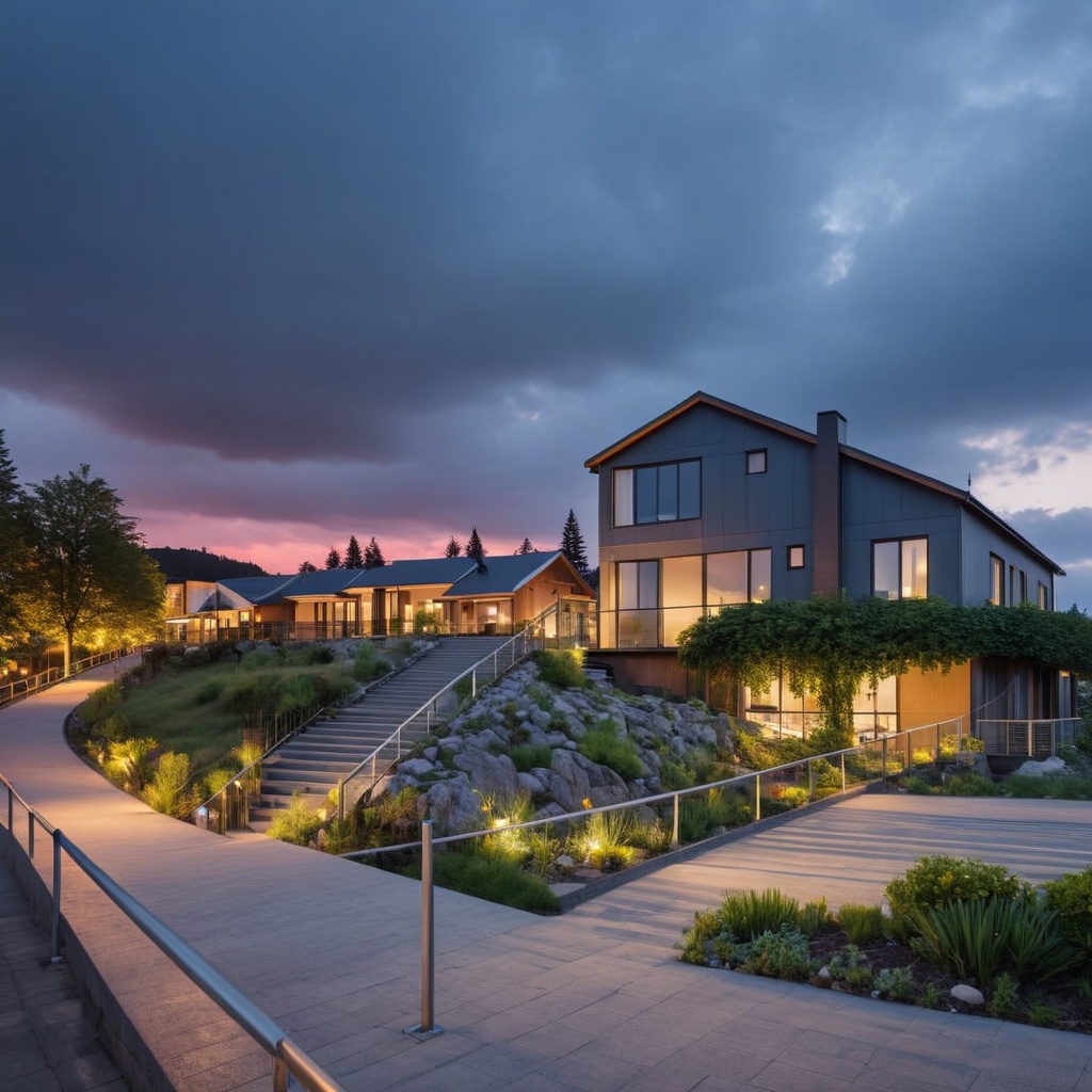 Ландшафтный дизайн участка с террасой